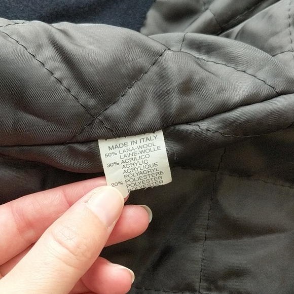 Ruffle neck pea coat - Picture 4 of 4